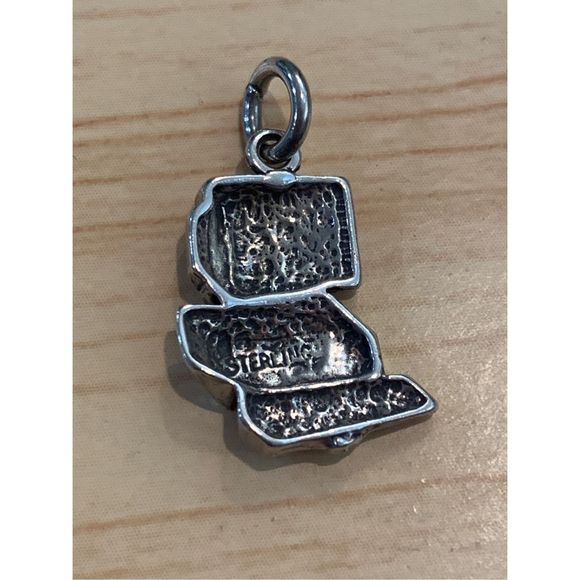 Vintage Desktop Computer Sterling Silver Jewelry Charm - Picture 4 of 5